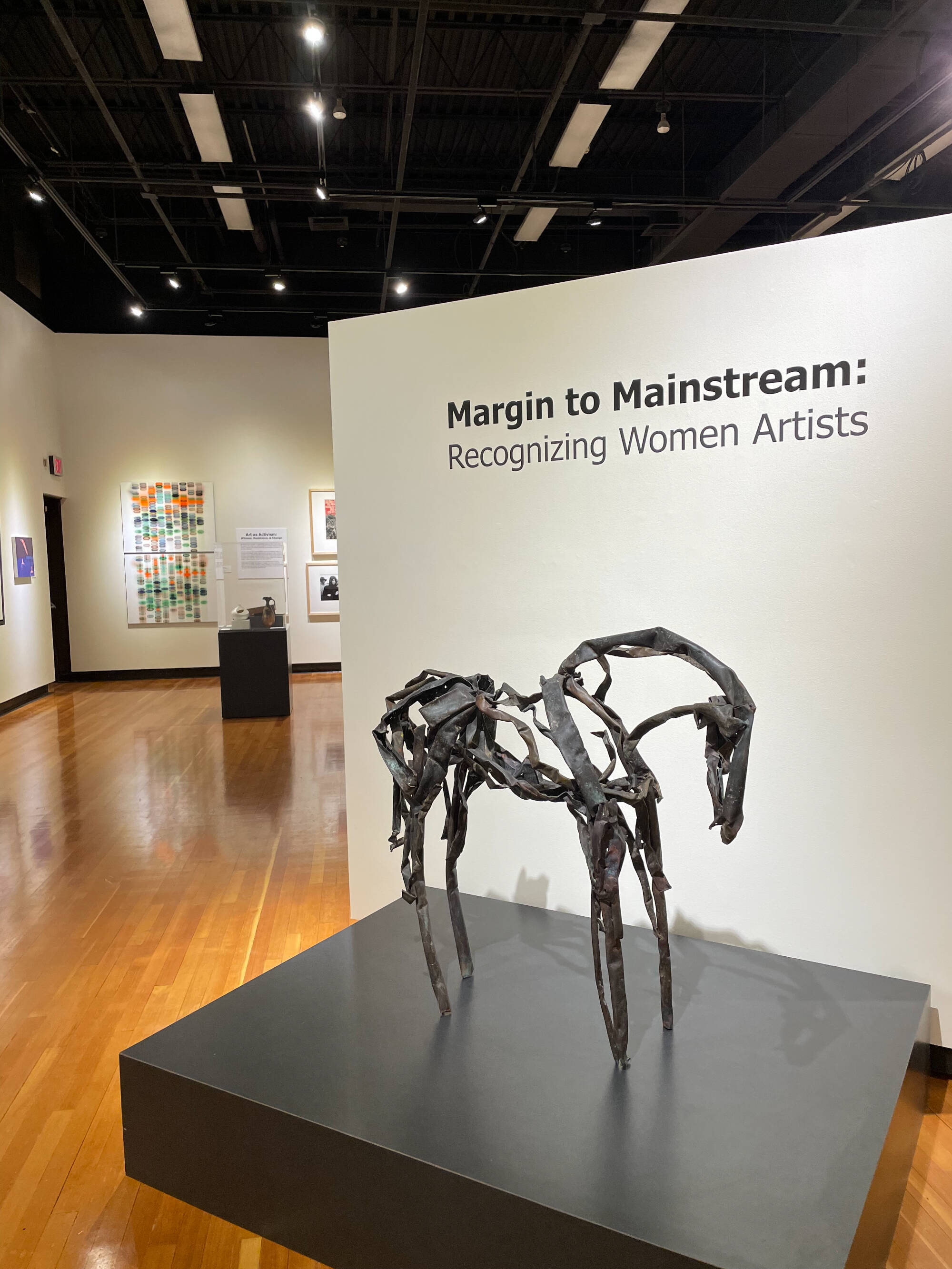 Inside the Margin to Mainstream exhibition- image features the title wall.